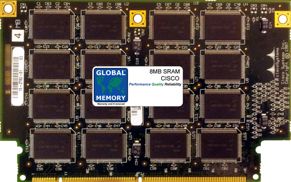 8MB SRAM MEMORY RAM FOR CISCO RSP7000 / RSP7010 's VIP2-50 (MEM-VIP250-8M-S)